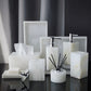 White Onyx Natural Marble Bathroom Accessories Luxury Soap Dispenser Cotton Swabs Container Reed diffuser Tray Bathroom Set