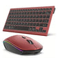 JOMAA Colors Backlit 2.4G Wireless Keyboard and Mouse Combo Rechargeable Bluetooth Keyboard for Windows Laptop