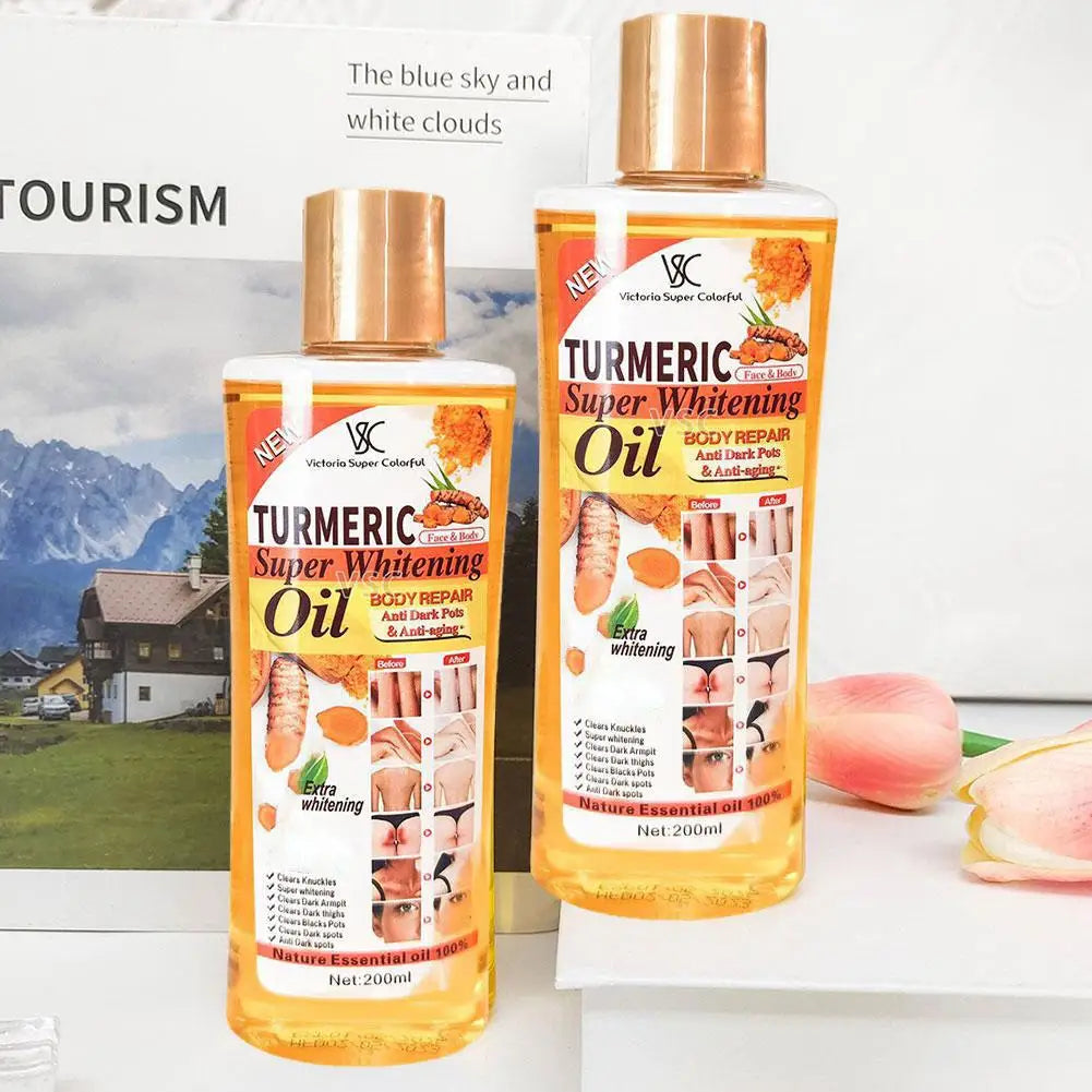 Turmeric Essential Oil Facial Body Massage Moisturizing Diffuser Aromatherapy Face Body Care Smoothing Body face Skin Care 200ml