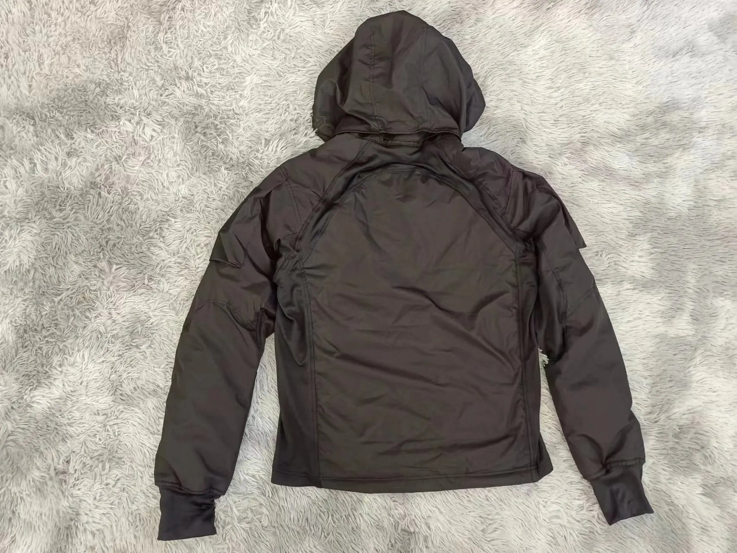 Mens CamouflageTactical Jacket Lightweight Cotton Clothes Autumn Winter Outdoor Waterproof Hooded Padded Coat Hiking Windbreaker