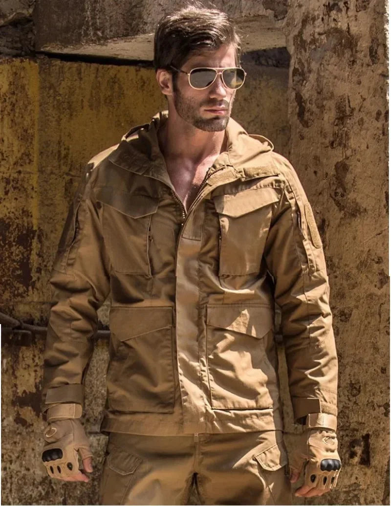 M65 UK  Men Autumn Flight Pilot Coat  Clothes Casual Tactical Hoodie Hunting Field Jacket Windbreaker Waterproof Jackets