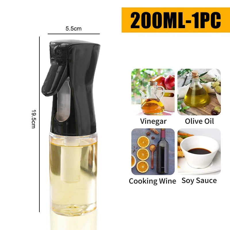 200/300/500 ML Oil Spray Pot Kitchen Household Edible Olive Oil Spray Bottle Atomized Misty Oil Tank Air Fryer Spray Bottle