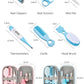 8PCS Child Care Cleaning Set Nail Clippers Comb Massage Soft Bristle Brush Set Kit