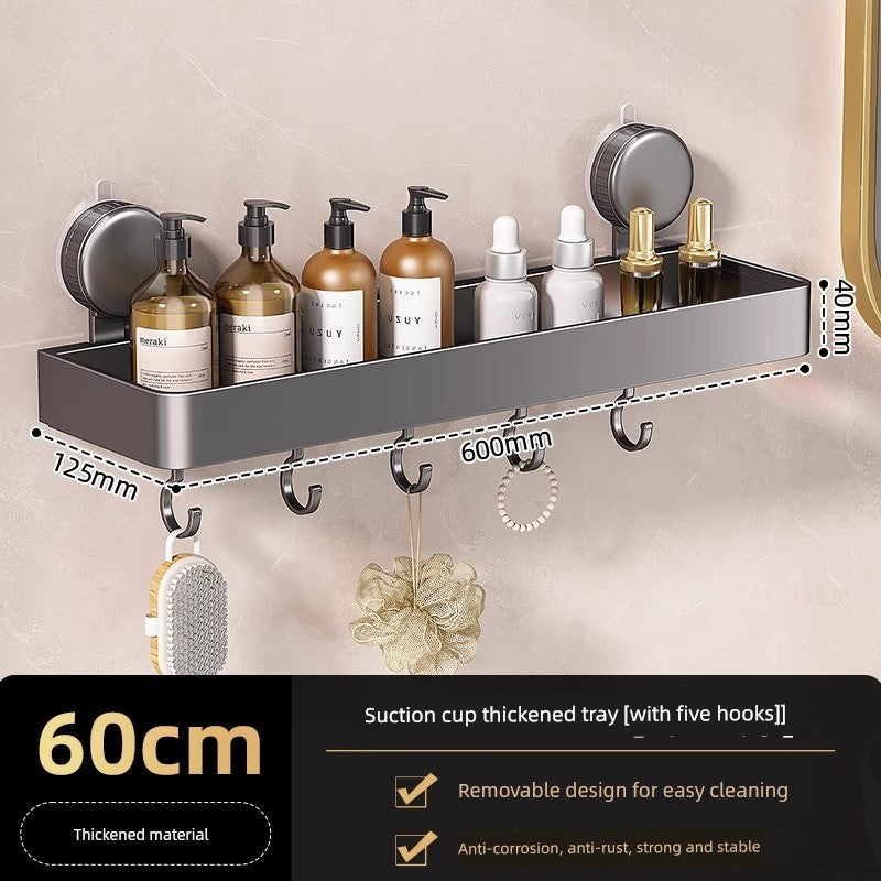 Suction Cup Punch-Free Corner Toilet Bathroom Storage Rack