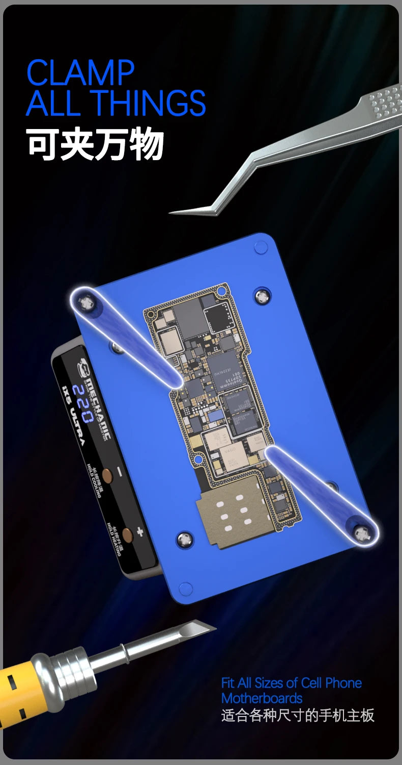 MECHANIC IX5 Ultra Universal Preheating Layering Platform for Motherboard Layering Tin Planting Glue Removal Heating Table Tool