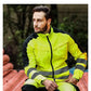workwear mens jacket working cargo pants men High Visibility work suit with Reflective tapes