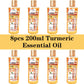 200ML Turmeric Essential Oil Facial Body Massage Moisturizing Diffuser Aromatherapy Face Body Care Smoothing Body face Skin Care