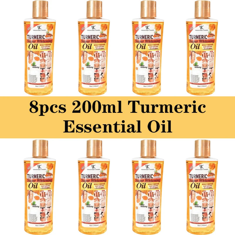 200ML Turmeric Essential Oil Facial Body Massage Moisturizing Diffuser Aromatherapy Face Body Care Smoothing Body face Skin Care