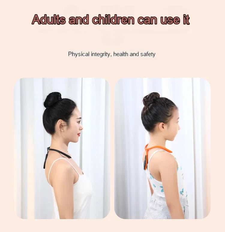 Ultrasonic Lymphatic Soothing Neck Instrument Body Sitting Posture Corrector Back Support Neck Massager Care health care