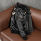 2025 New Spring Men's Genuine Leather Jacket Embroidery Bomber Cowhide Air Force Jacket Motorcycle Leather Coat A2 Biker Clothes