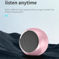 Mini Portable Metal Speaker Metallic Wireless Bluetooth Speaker TWS Stereo Indoor/Outdoor Portable Subwoofer Compact Speaker