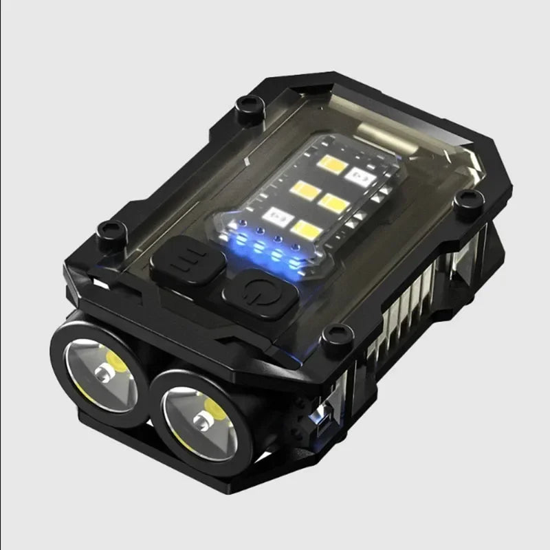 Rechargeable LED+COB Mini Multifunctional Flashlight Portable Outdoor Camping Emergency Keychain Light