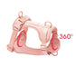 PVC Soft Pink Dog Harness Set And Leash Colar For Pet Dogs