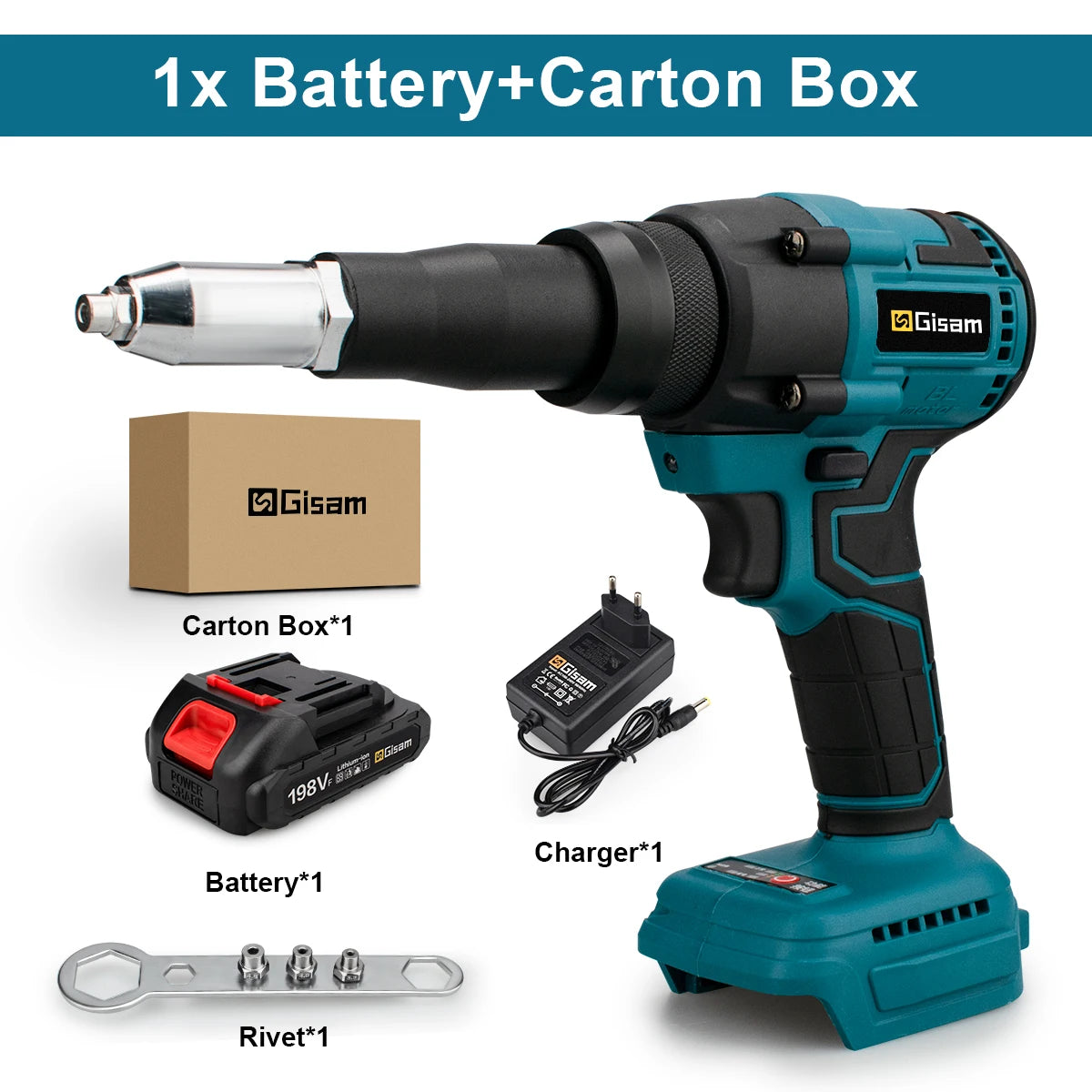 20000N Brushless Electric Rivet Gun 2.4~4.8mm Cordless Rivet Nut Gun Drill Insert Automatic Riveting Tool For Makita 18V Battery