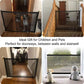 Breathable Mesh Pet Barrier for Stairs & Doors - Portable Indoor Dog Fence & Baby Safety Guardrail