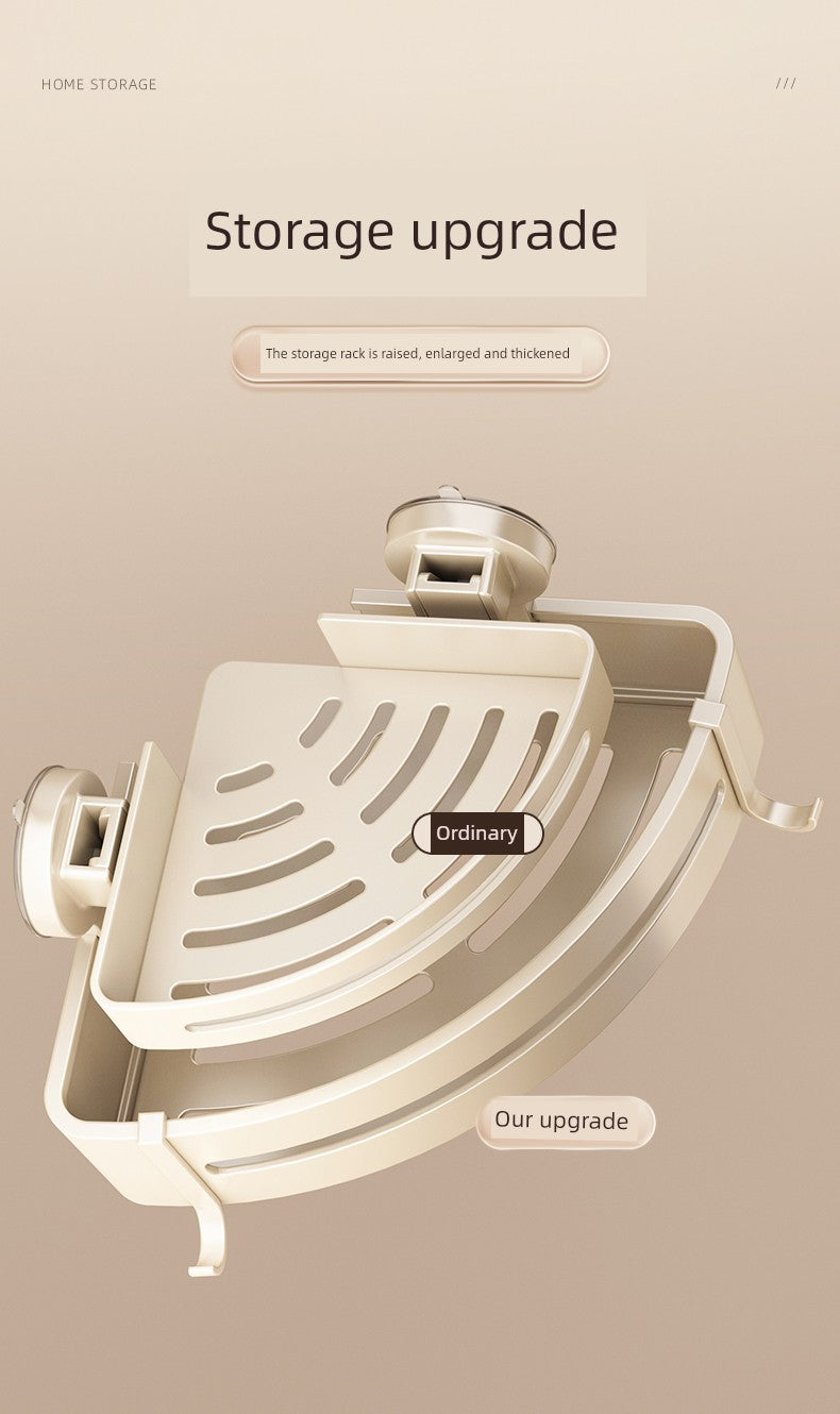 Corner Punch-Free Washstand Wall Wall-Mounted Suction Cup