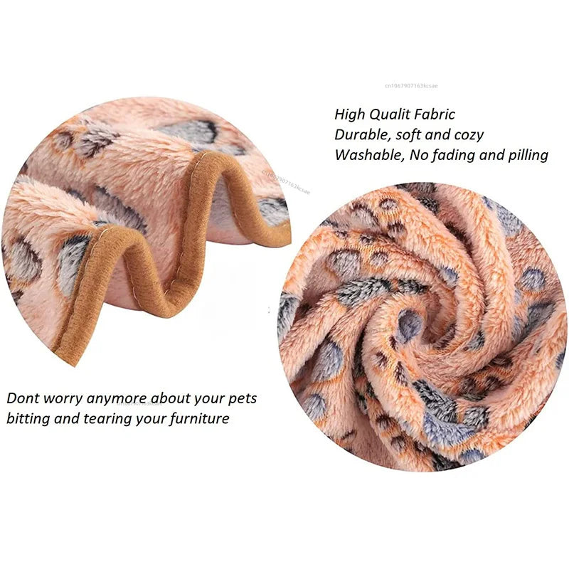 Soft Sleep Mat for Hamster Pet Pee Pad Puppy Kitten Blanket Bed Mat Guinea Pig Plush Mat Bed Small Animal Mat for Rabbit Hamster