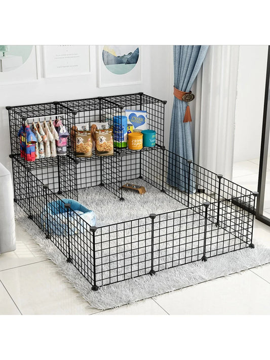 Pet fence DIY iron mesh can be freely combined cat cage dog cage hamster cage rabbit cage
