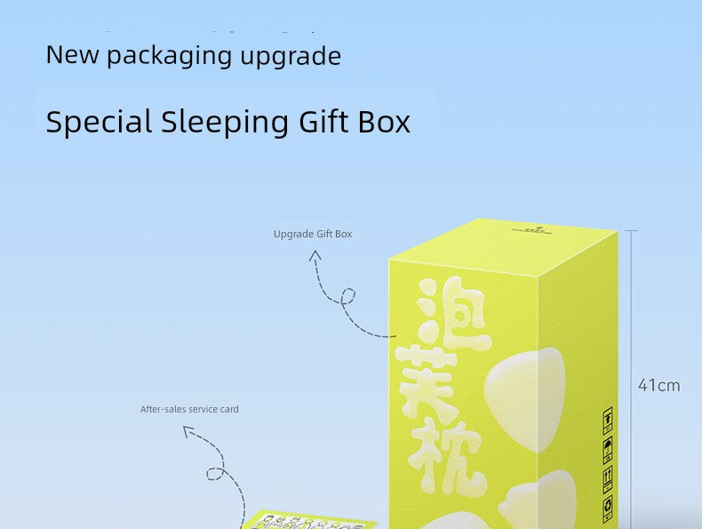 Banana Fruit Puff Memory Cotton Pillow Non-Pressure Stiff Neck Special Super Soft Cervical Support Improve Sleeping Pillowcase and Pillow Core