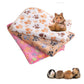 Soft Sleep Mat for Hamster Pet Pee Pad Puppy Kitten Blanket Bed Mat Guinea Pig Plush Mat Bed Small Animal Mat for Rabbit Hamster