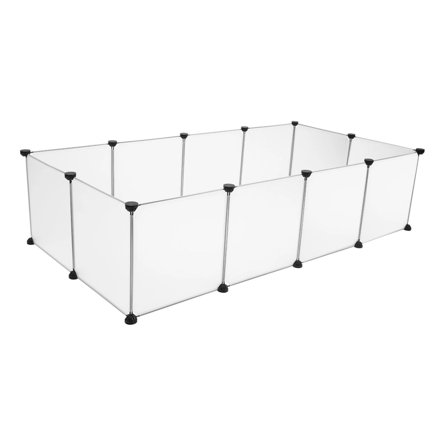 Pet Playpen, Portable Large Plastic Yard Fence Small Animals, Puppy Kennel Crate Fence Tent