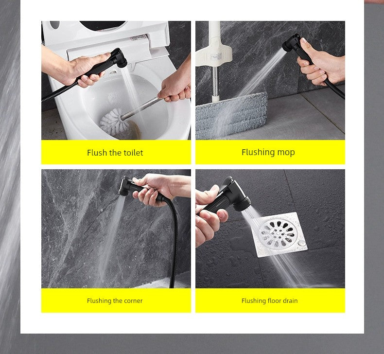 Copper Constant Temperature Black For Home Supercharged Shower Head