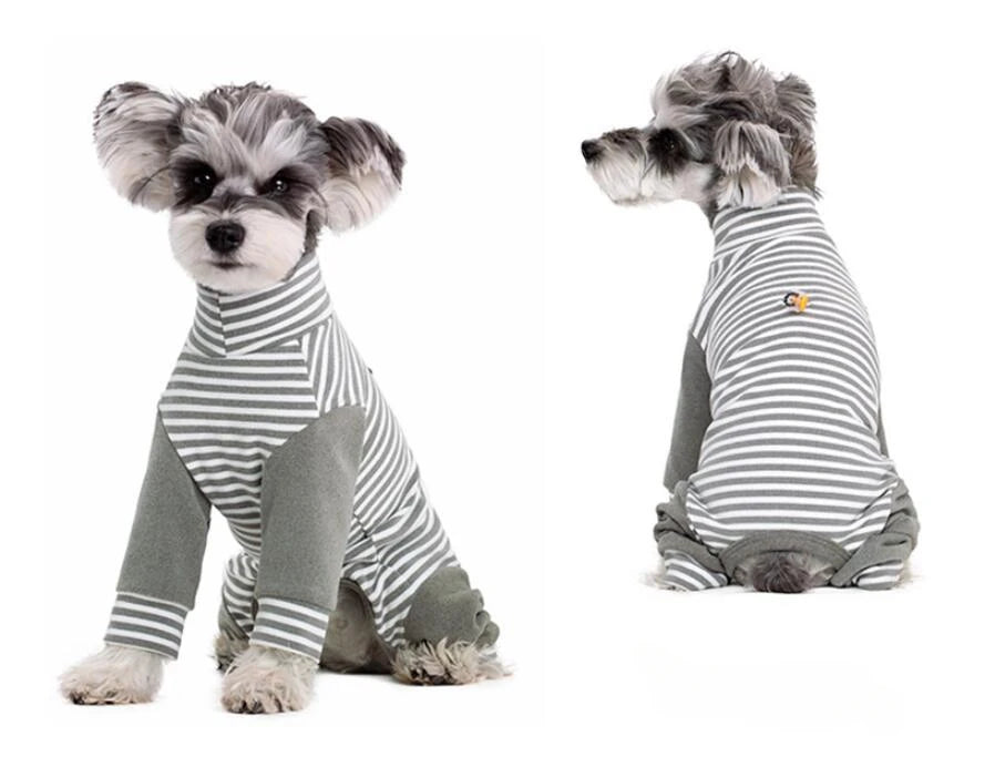 Puppy Dog Recovery Suit Abdominal Wound After Surgery Wear Prevent Licking Wounds Dog Pajamas Long Sleeve Prevent Shedding