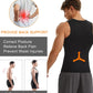 Men's Waist Trainer Body Shaper Sauna Sweat Waist Trainer Vest with Zipper Workout Sauna Suit with Adjustable Waist Trimmer Belt