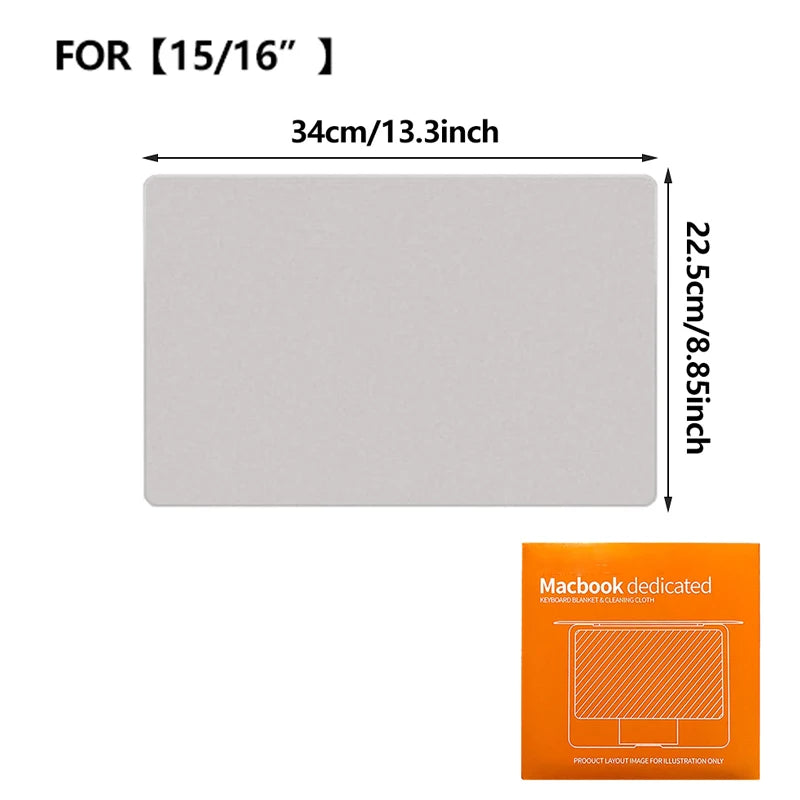 Laptop Screen Cleaner Microfiber Cover Keyboard Blanket Protective Film Cleaning Cloth For MacBook Pro 13/15/16 Inch