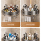 Punch-Free Bathroom Rack Bathroom Suction Cup Triangle Basket Wall Mount Bathroom Sink Corner Storage Rack