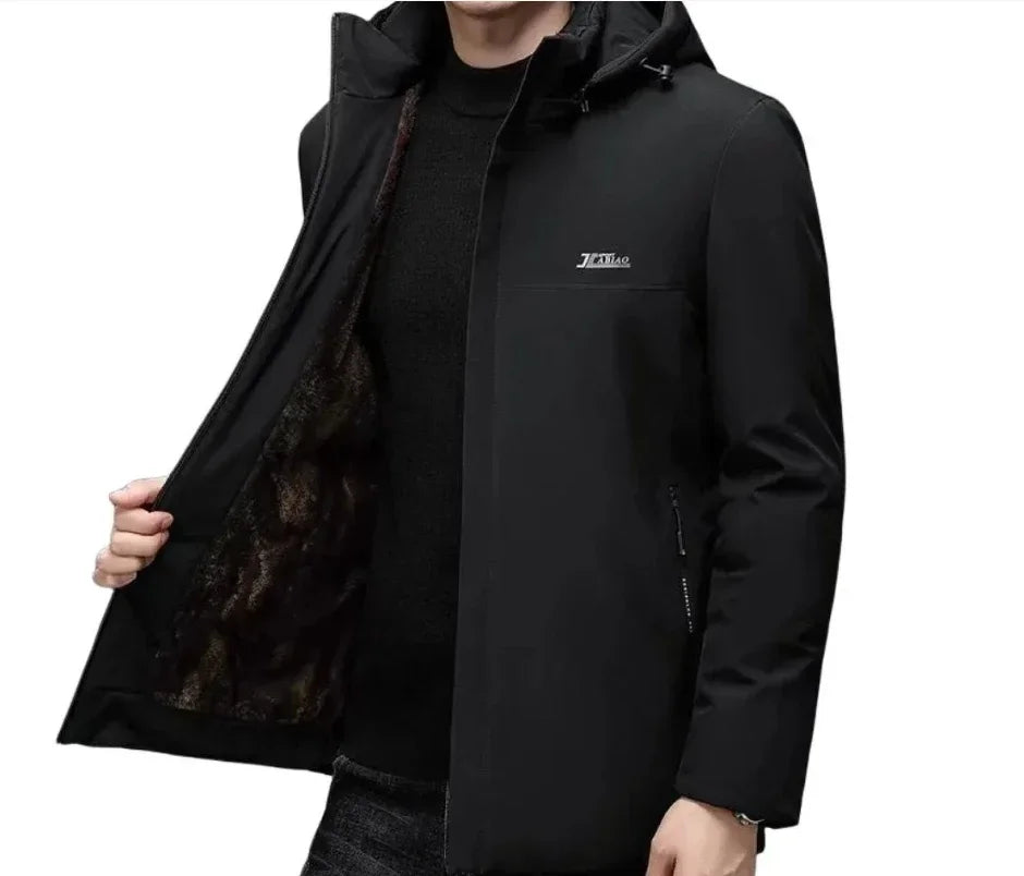 Vintage Black Brown Real Cowhide Genuine Leather Jacket Real Fur Men's Leather Jacket Bomber Men Leather Jacket Motorcycle Coat