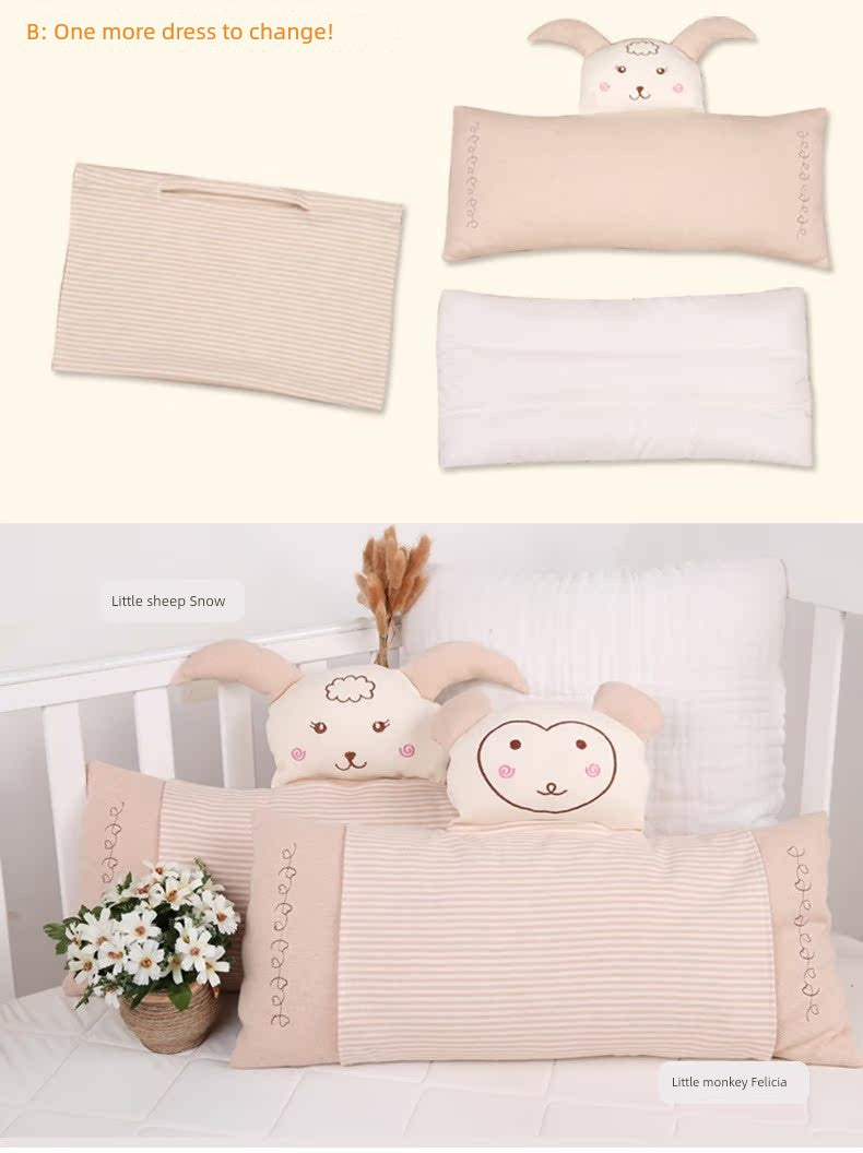 Xiaoerlang Colored Cotton Ketsumeishi Extended Baby Pillow