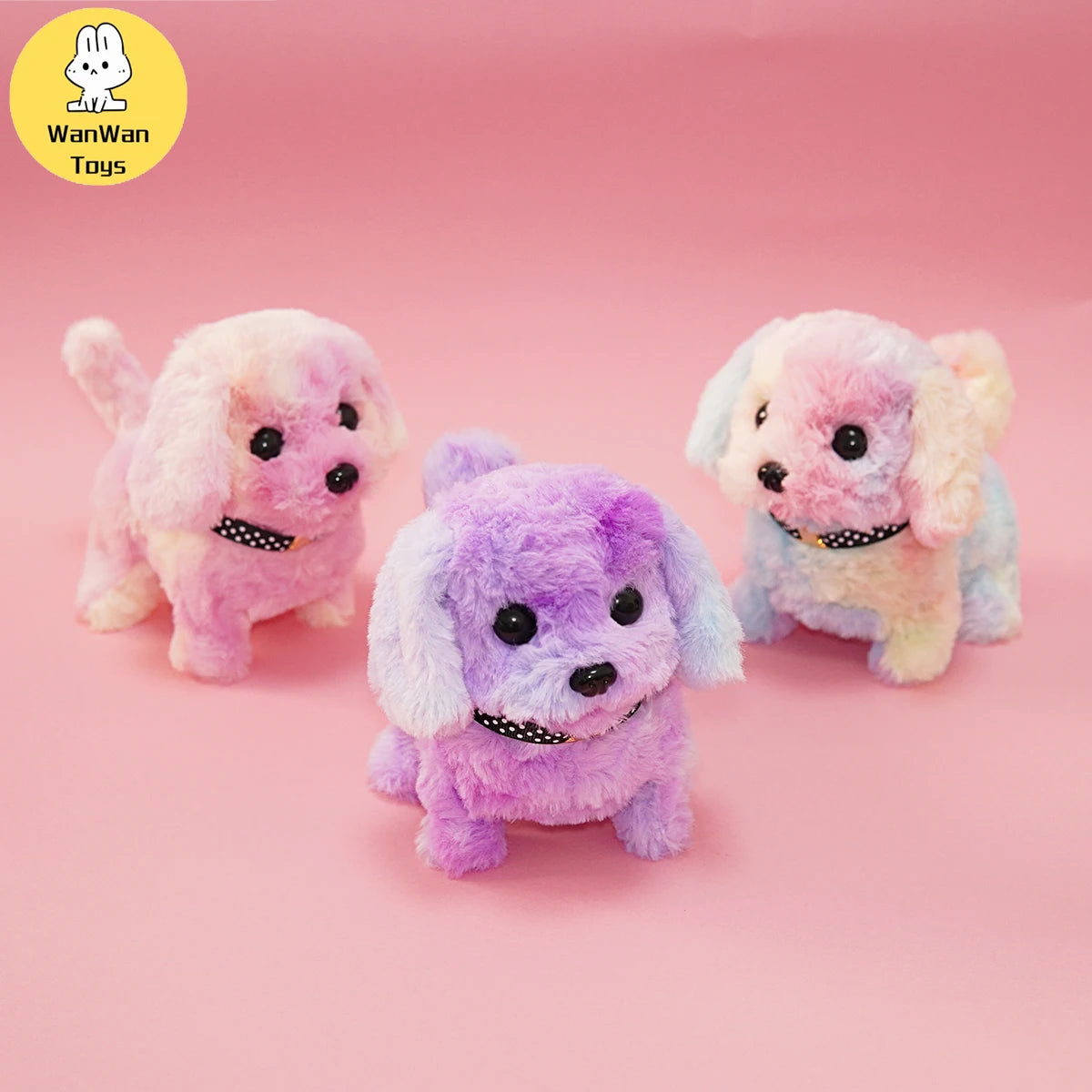Plush Electric Puppy Simulation Pet Dog Can Walk Teddy Dog Golden Retriever Bichon Frize Dog Children Can Bark Run And Rock