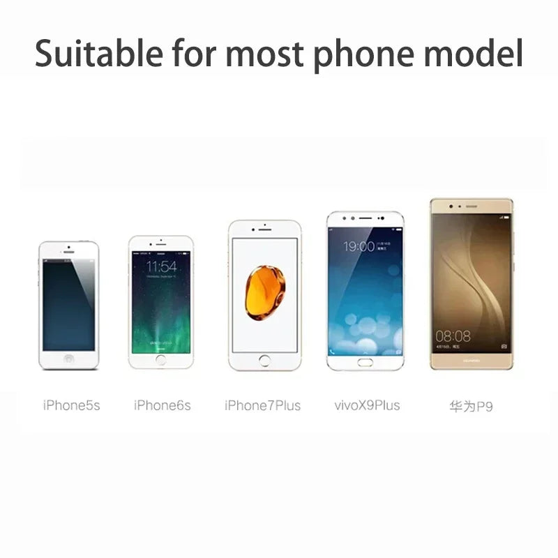 Motorcycle Bicycle Phone Holder GPS Bracket Cellphone Stand Mirror Handlebar Mount Compatible For Smartphone Between 3.0 to 6.5"