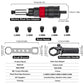 Electric Rivet Gun Electric Drill Rivet Gun Adapter Cordless Riveting Tool Kit, Plug-in Rivet Tool 2.4mm/3.2mm/4.0mm/4.8mm/6.4mm