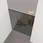 Easy To Install Black Pet Door Without Drilling - Retractable Safety Fence for Indoor Stairs, Dog and Pet Fences
