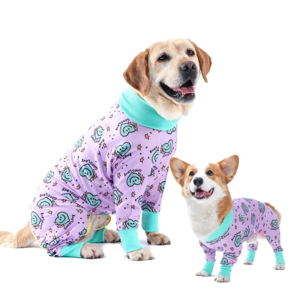 Dog Recovery Suit Abdominal Wound After Surgery Wear Prevent Licking Wounds Dog Pajamas Long Sleeve Prevent Shedding