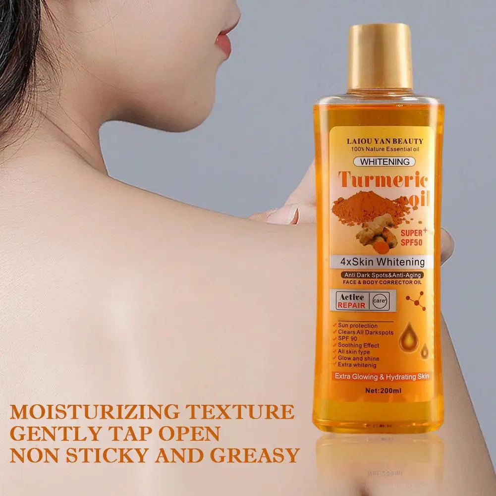 Turmeric Essential Oil Facial Body Massage Moisturizing Diffuser Aromatherapy Face Body Care Smoothing Body face Skin Care 200ml