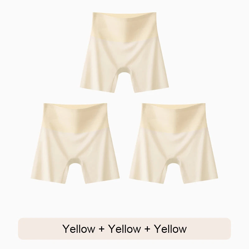 Underwear for Women Seamless Panties Women's Shorts Woman Girdle Brief Ice Silk Shorts Under the Skirt Safety Short Pants Summer