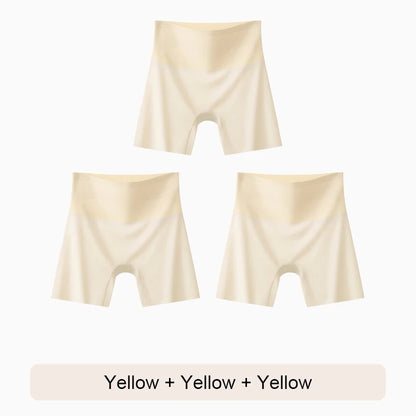 Underwear for Women Seamless Panties Women's Shorts Woman Girdle Brief Ice Silk Shorts Under the Skirt Safety Short Pants Summer
