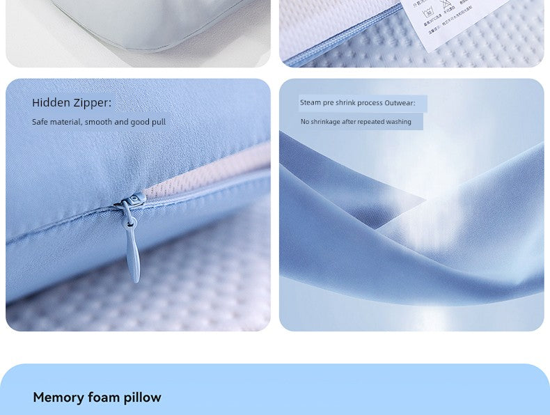 Banana Fruit Puff Memory Cotton Pillow Non-Pressure Stiff Neck Special Super Soft Cervical Support Improve Sleeping Pillowcase and Pillow Core