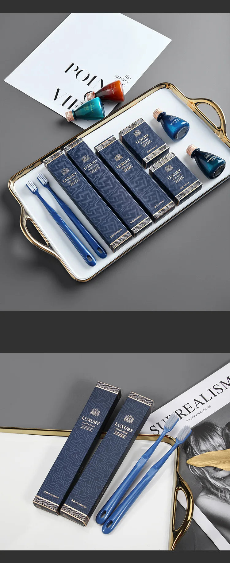 Legend Series Hotel Disposable Toiletries Set Hotel Toothbrush with Toothpaste Guest Room Supplies 20pc 50pc