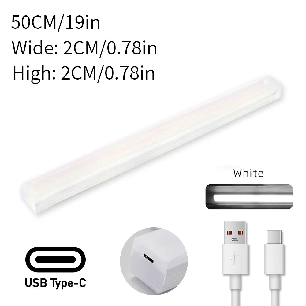 1pc Cabinet Light, Wireless Charging Motion Sensor LED Night Light, Hallway, Kitchen, Cabinet, Stairs, Wardrobe Home Decoration
