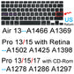 Keyboard Cover for Macbook Air 13 M3 15 Pro 14 M4 13 M2 16 Retina 11 Silicone Protector Skin Case A3113 A3114 A2681 A3401 A3185