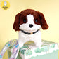 Plush Electric Puppy Simulation Pet Dog Can Walk Teddy Dog Golden Retriever Bichon Frize Dog Children Can Bark Run And Rock