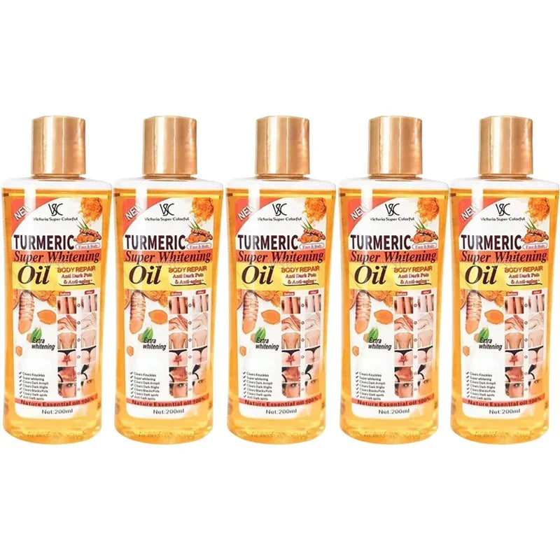 200ML Turmeric Essential Oil Facial Body Massage Moisturizing Diffuser Aromatherapy Face Body Care Smoothing Body face Skin Care