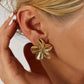 Uilz New Trendy Stainless Steel Butterfly Stud Earring Charm 18K Gold Plated High Quality Statement Waterproof Jewelry Gift