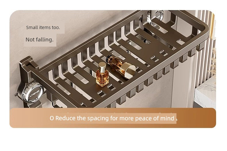 Suction Cup Towel Rack Punch-Free Toilet Bathroom Storage Rack Integrated Wall-Mounted Toilet Bath Storage Bath Towel Rack