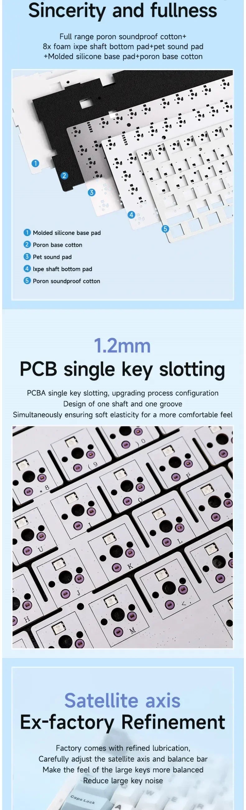 AULA F75 wireless Mechanical Keyboard,Gamer keyboard Customized Hot-Swap 75% Layout,OEM Profile Gasket Structure,Reaper Axis