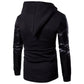 2025 Patchwork Leather Sleeve Fashion Black Tops Men Jacket Coat Spring Autumn Sweatshirt Slim Fit Pullover Tracksuits Masculino